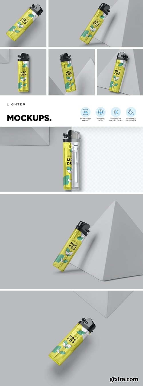 Disposable Lighter Mockups