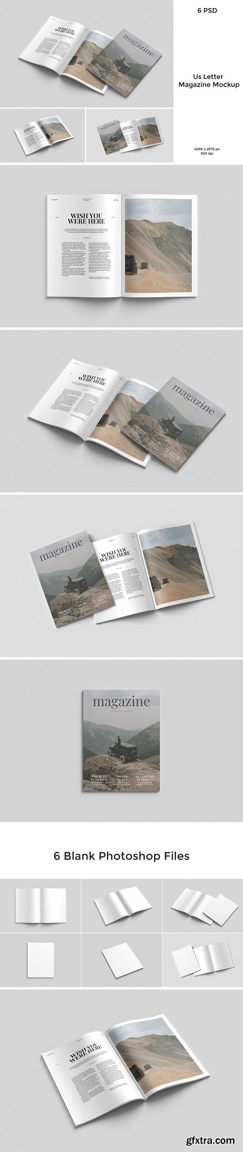 US Letter Magazine Mockup