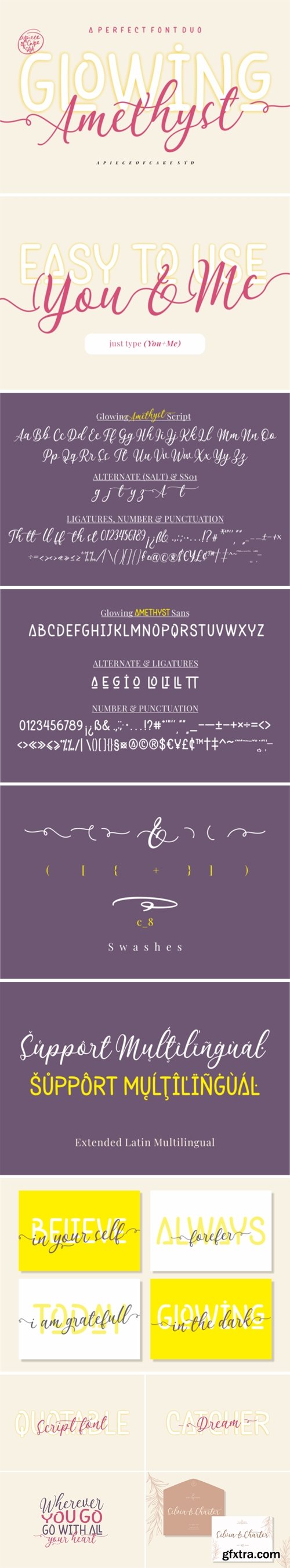 Glowing Amethyst Font