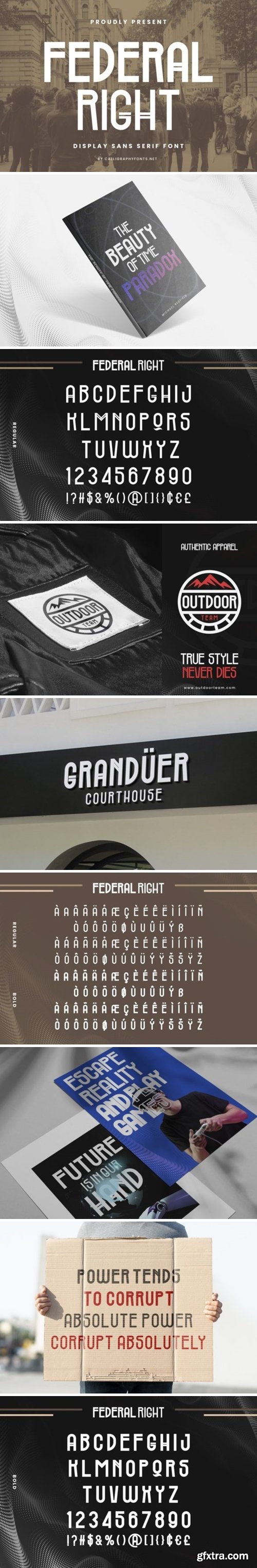 Federal Right Font