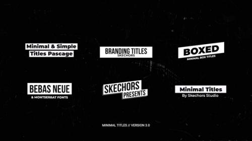 Videohive - Minimal Titles 3.0 | FCPX - 35999724 - 35999724