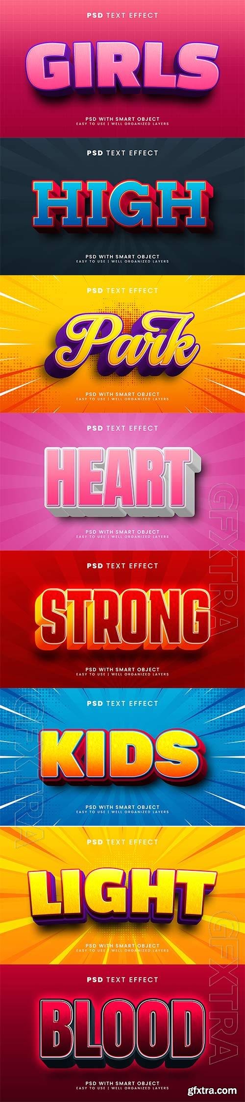 Psd text effect set vol 111