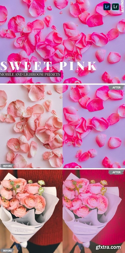 Sweet Pink Lightroom Presets Dekstop and Mobile
