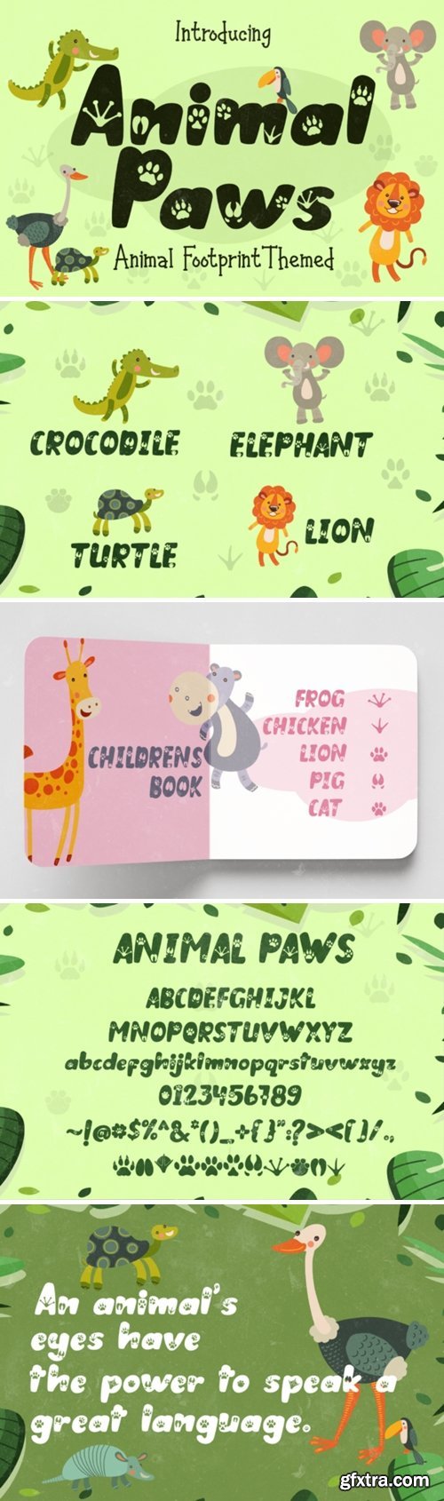 Animal Paws Font