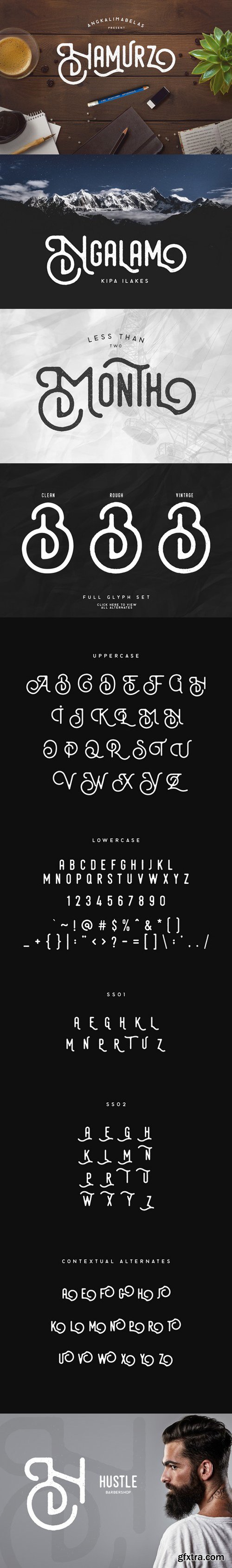 Hamurz Display Fonts