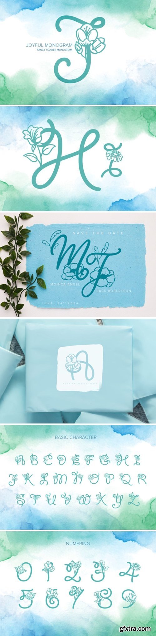 Joyful Monogram Font