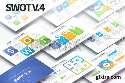 SWOT V.4 - PowerPoint Infographics Slides XFDBPKD