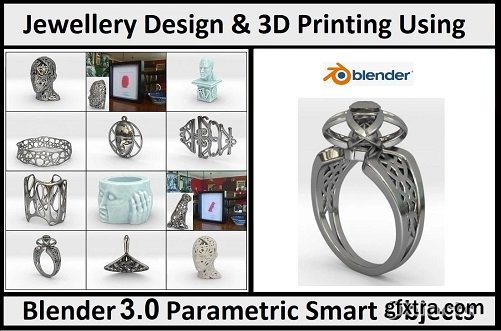 Blender 3. 0 (2. 9) - Jewellery Design Using Parametric Smart Objects