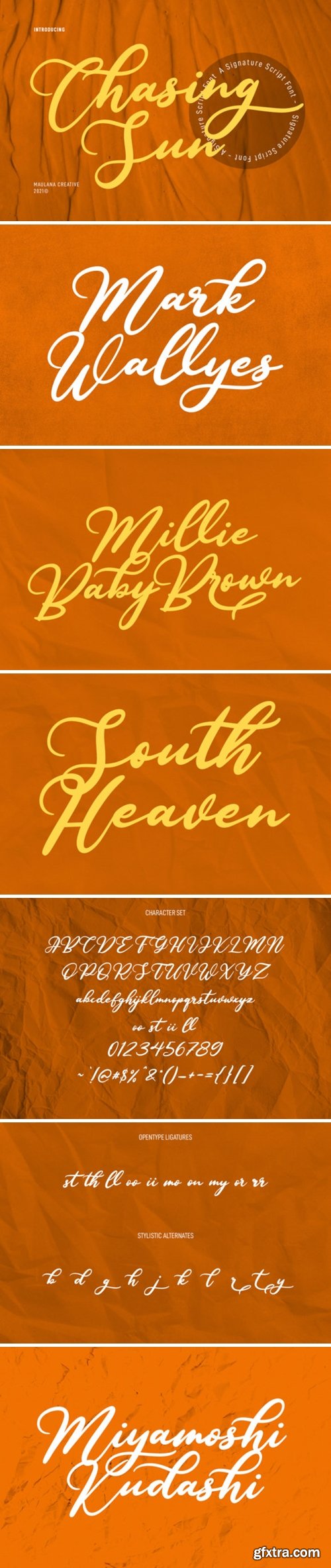 Chasing Sun Font