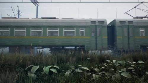 Videohive - A Lone Train In A Post-Apocalyptic World - 35834495 - 35834495