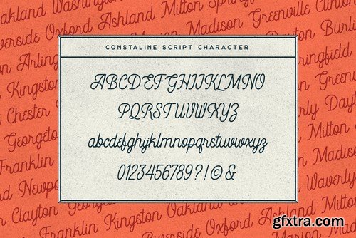 Constaline - Monoline Script & Sans