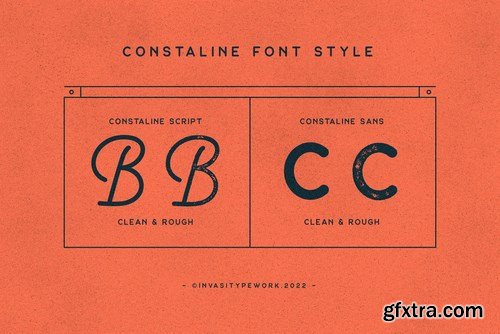 Constaline - Monoline Script & Sans