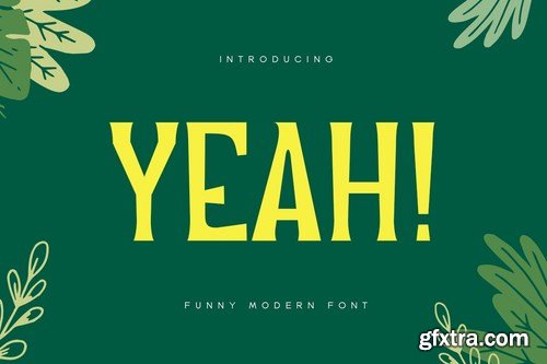 Yeah - Funny Modern Font