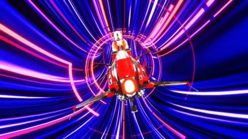 Videohive - Flying In A Hyper Tube 02 - 36042977 - 36042977