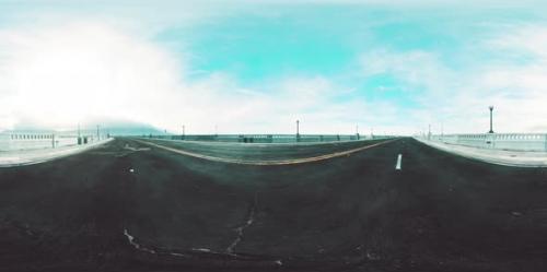 Videohive - VR360 Empty Highway Bridge - 36045093 - 36045093