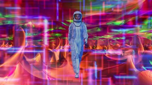 Videohive - An Astronaut In The Fantastic Atmosphere Of A Mysterious Planet 02 - 36054062 - 36054062