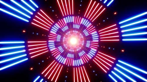 Videohive - Glowing Red and Blue Light Beam VJ Loop - 35980757 - 35980757