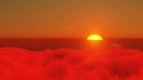 Videohive - Sunset View from Above the Clouds - 35981351 - 35981351