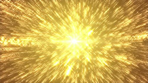 Videohive - 8k Explosion Of Golden Particles - 35984274 - 35984274