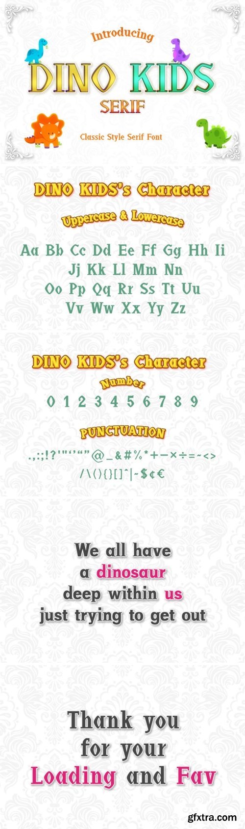 Dino Kids Font