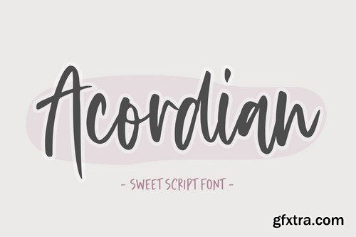 Acordian Script Font