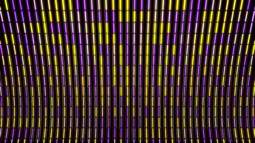 Videohive - Digital vertical rows of narrow yellow and purple stripes - 36040818 - 36040818