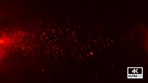 Videohive - Slowly Flying Fire Particles Embers Video Footage 4K Background V3 - 36041544 - 36041544