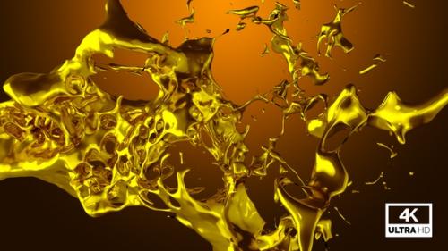 Videohive - Splash Of Liquid Gold V6 - 36041638 - 36041638