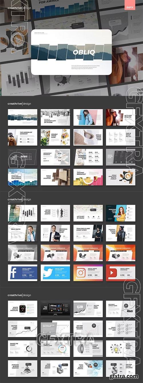 Obliq Powerpoint and Keynote Templates