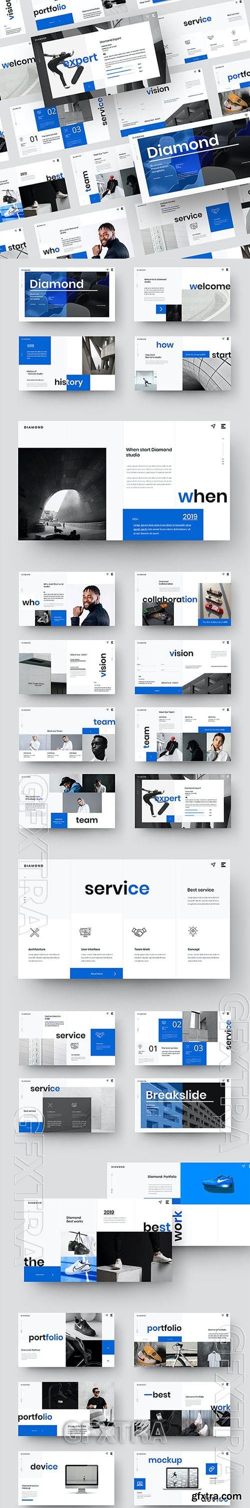 Diamond – Business Presentation Powerpoint, Keynote and Google Slides Templates