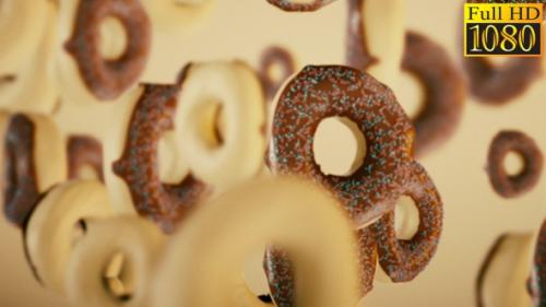 Videohive - Donuts Background Loops Pack V1 - 35974120 - 35974120