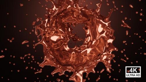 Videohive - Circle Liquid Copper Splash - 35979091 - 35979091