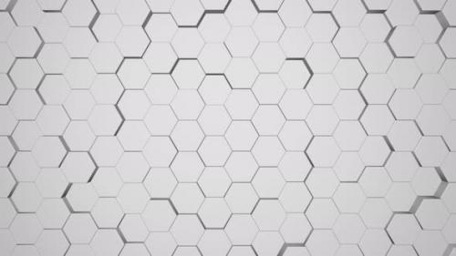 Videohive - Digital motion graphics, technology hexagon background. - 35980352 - 35980352