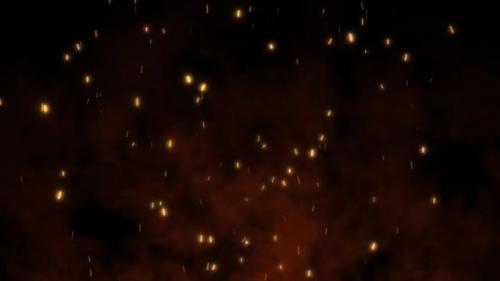 Videohive - Flying Fire Embers Sparks Particles Background - 34474940 - 34474940