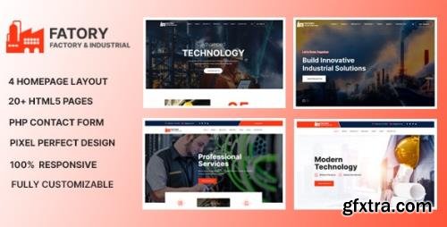 ThemeForest - Fatory v1.2 - Industrial & Construction Template - 27635014