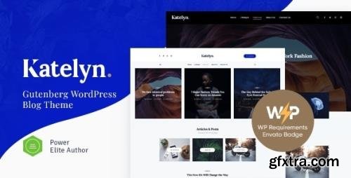 ThemeForest - Katelyn v1.0.6 - Creative Gutenberg Blog WordPress Theme - 23198917