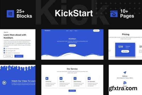 ThemeForest - KickStart v1.0.0 - Creative Digital Business Elementor Template Kit (Update: 14 June 20) - 26292496