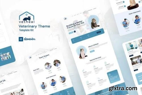 ThemeForest - Vetheal v1.0.1 - Veterinary Clinic Elementor Template Kit - 35977609