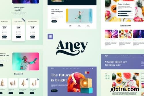 ThemeForest - Aney v1.0.0 - Vibrant Elementor Template Kit - 35941527