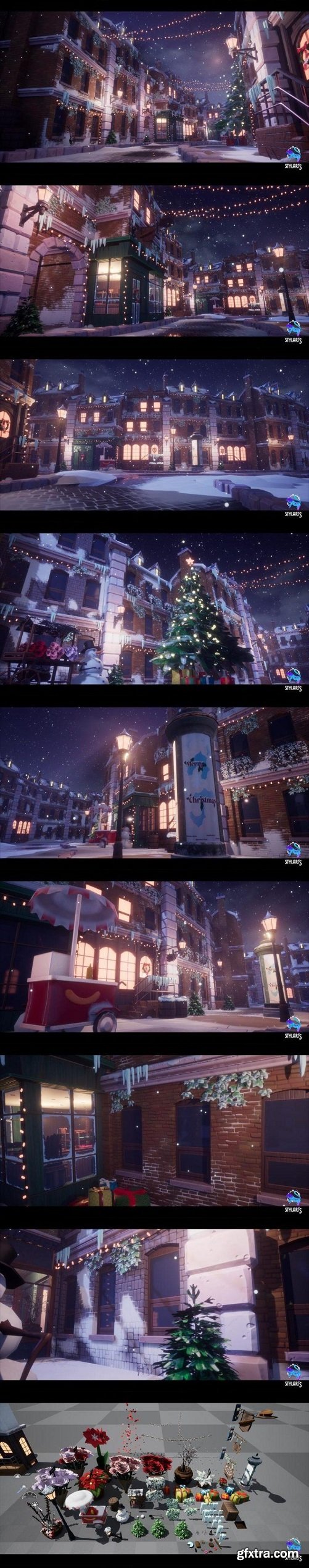 Unreal Engine – Stylized Christmas Town