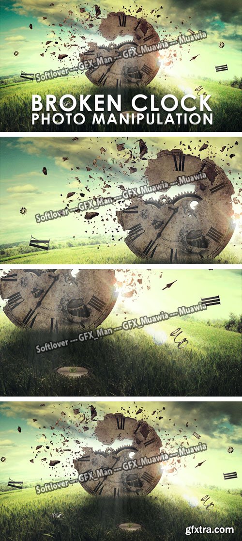 Broken Clock - Photoshop Manipulation + Tutorial