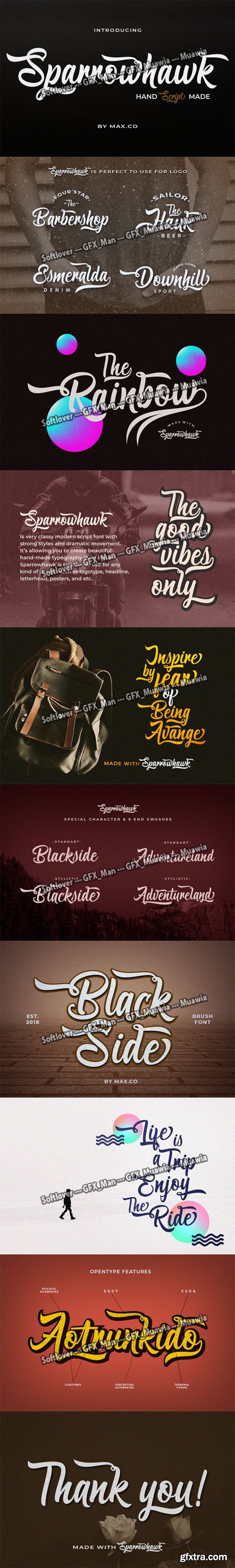 Sparrowhawk - Hand Script Made Font