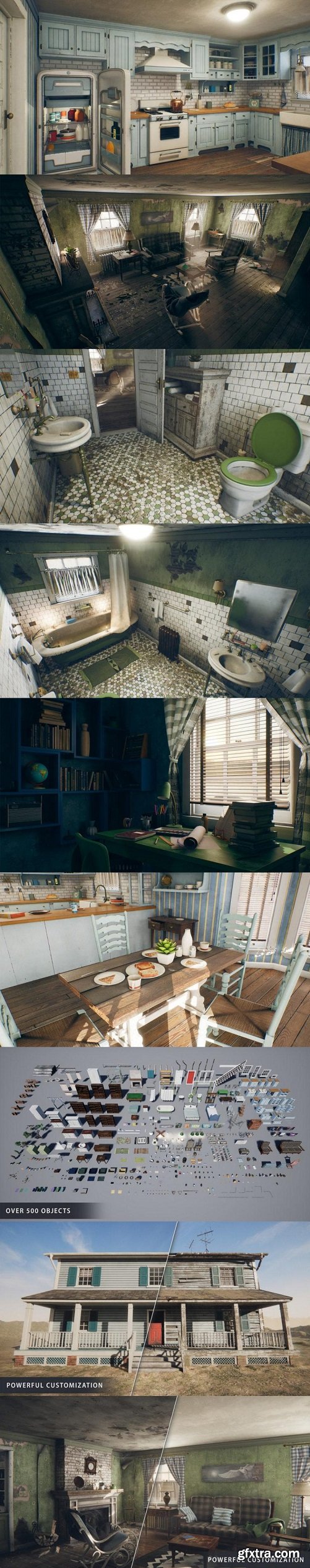 Unreal Engine – HQ Retro Farmhouse (Modular)