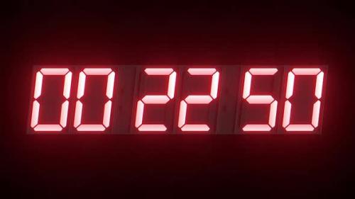 Videohive - 3D Render of Digital Clock Countdown Timer - 30 Seconds - 34599278 - 34599278