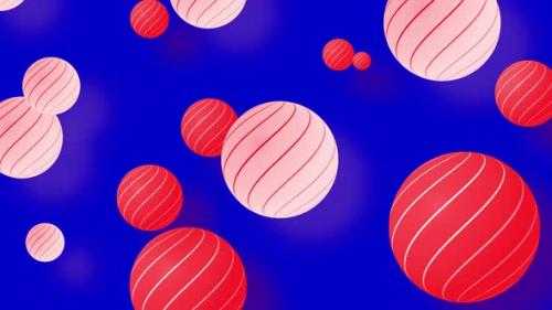 Videohive - Red and Blue Colorful Balls Shape on Background Abstract Multicolored Geometric Shapes - 34932021 - 34932021