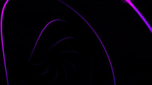 Videohive - Colorful purple glowing lines forming rotating tunnel - 34942748 - 34942748