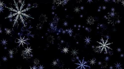 Videohive - Abstract snowfall in endless motion - 34942761 - 34942761