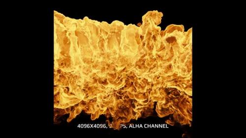 Videohive - Fire Simulations Pack 5 - 4096x4096, Alpha Channel, ProRes4444 - 35937445 - 35937445