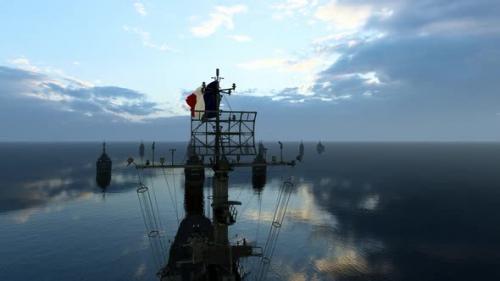 Videohive - French Warship Facing Enemy Warships - 35939581 - 35939581