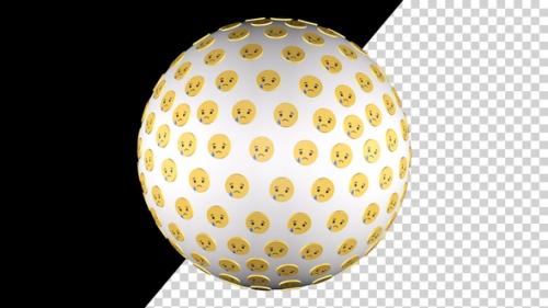 Videohive - Facebook Sad Icons Sphere - 34349830 - 34349830